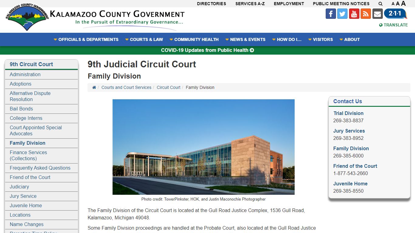 Family Division - 9th Judicial Circuit Court - Kalamazoo County, Michigan